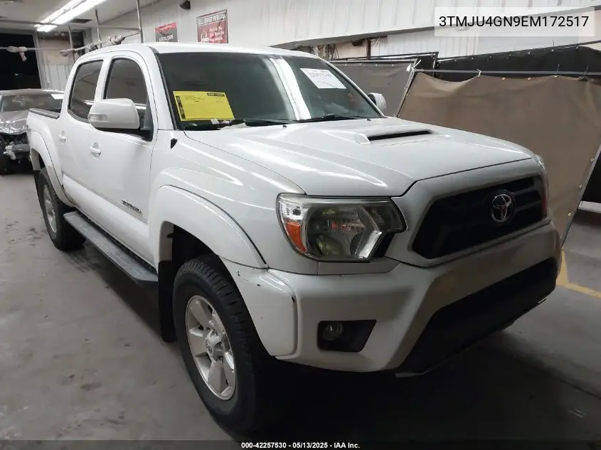 2014 Toyota Tacoma Prerunner V6 VIN: 3TMJU4GN9EM172517 Lot: 42257530