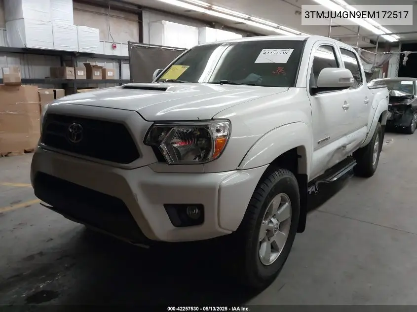 2014 Toyota Tacoma Prerunner V6 VIN: 3TMJU4GN9EM172517 Lot: 42257530
