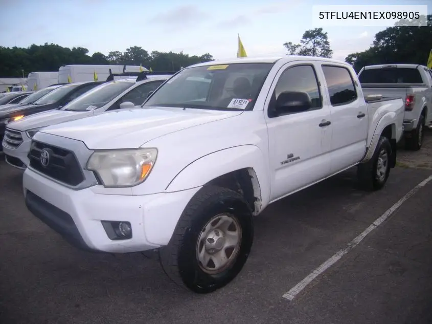 2014 Toyota Tacoma Base V6 VIN: 5TFLU4EN1EX098905 Lot: 42262650