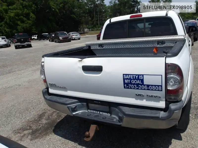2014 Toyota Tacoma Base V6 VIN: 5TFLU4EN1EX098905 Lot: 42262650