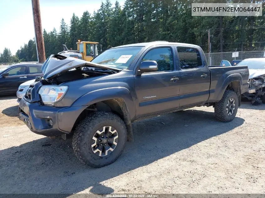 2014 Toyota Tacoma Base V6 VIN: 3TMMU4FN2EM064447 Lot: 42802855