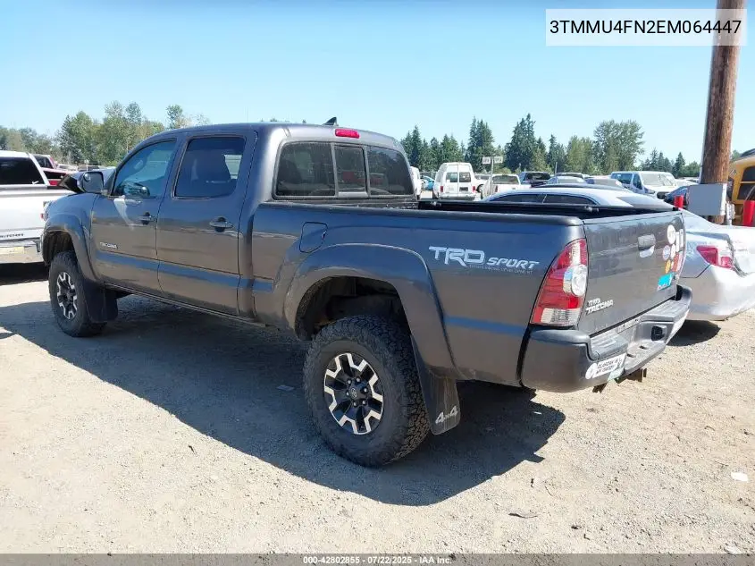 2014 Toyota Tacoma Base V6 VIN: 3TMMU4FN2EM064447 Lot: 42802855