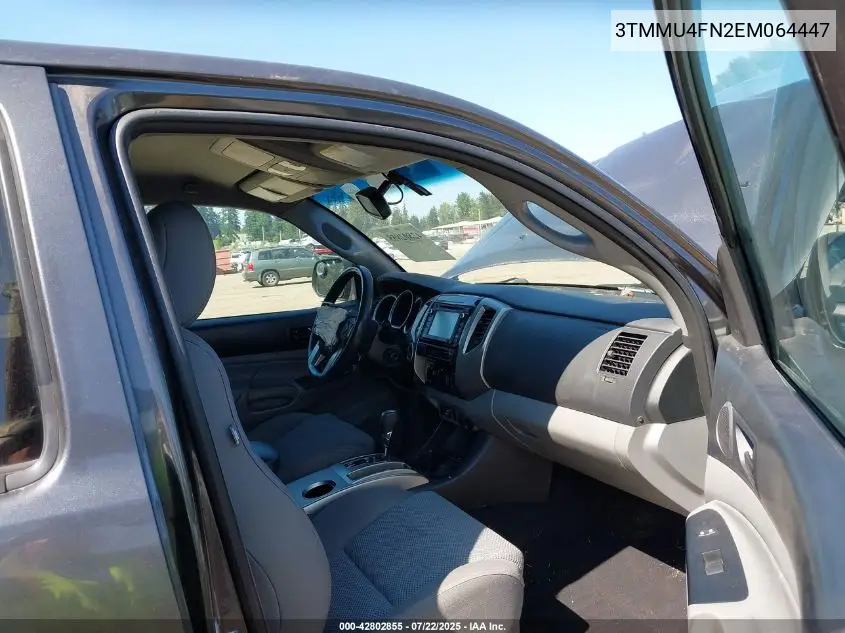 2014 Toyota Tacoma Base V6 VIN: 3TMMU4FN2EM064447 Lot: 42802855