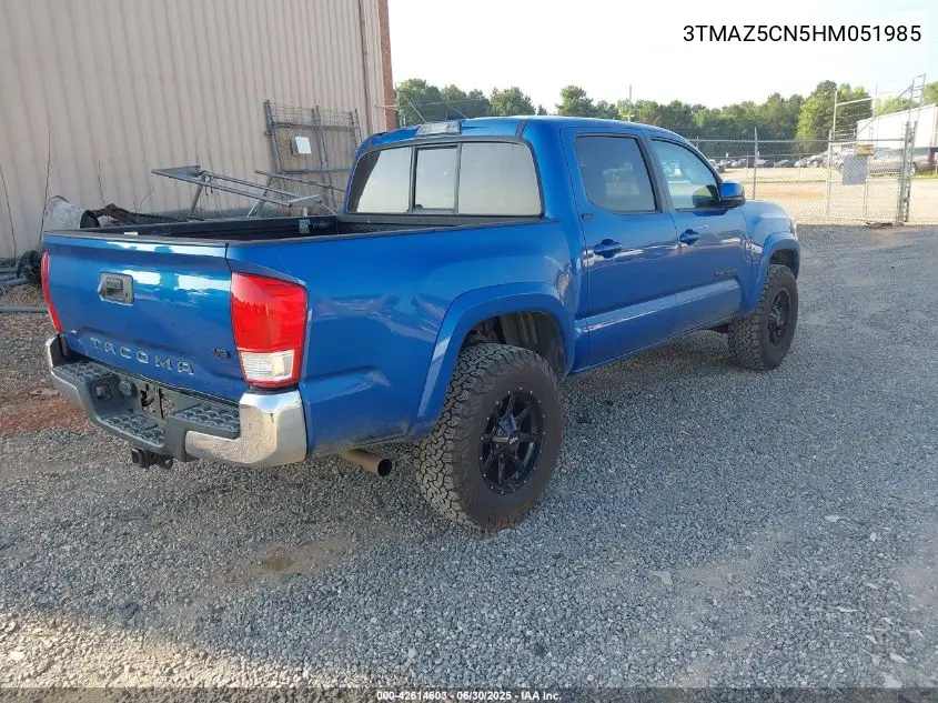 2017 Toyota Tacoma Sr5 V6 VIN: 3TMAZ5CN5HM051985 Lot: 42614603