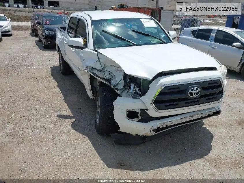 2017 Toyota Tacoma Sr5 V6 VIN: 5TFAZ5CN8HX022958 Lot: 42615277