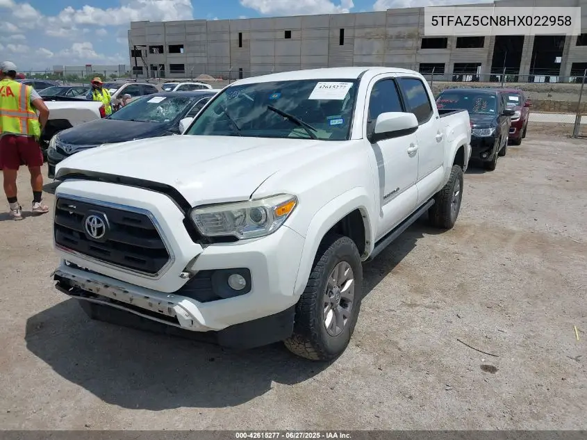 2017 Toyota Tacoma Sr5 V6 VIN: 5TFAZ5CN8HX022958 Lot: 42615277