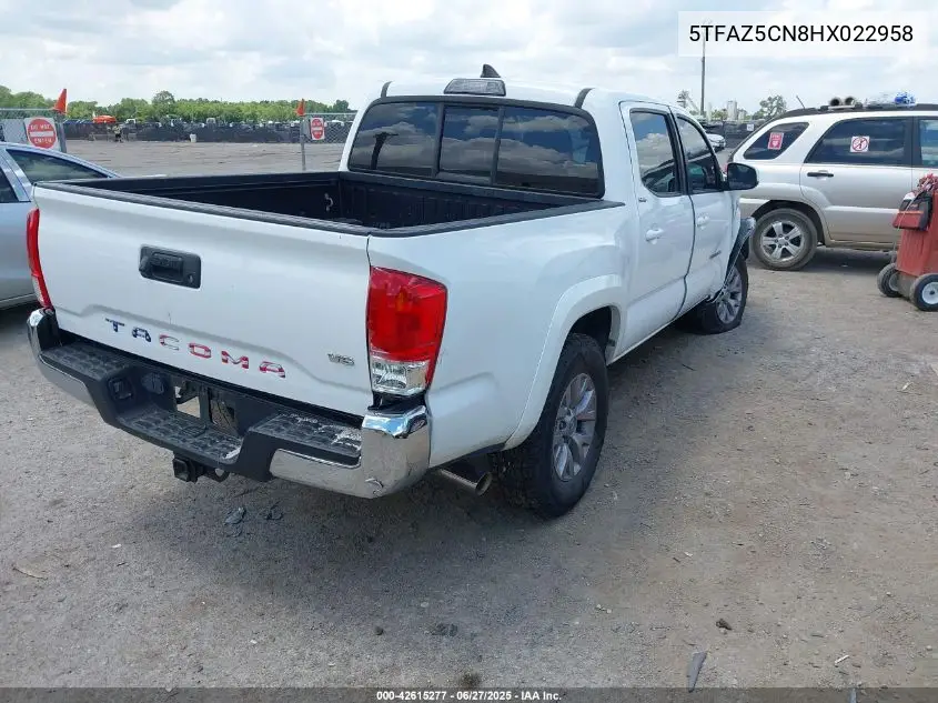 2017 Toyota Tacoma Sr5 V6 VIN: 5TFAZ5CN8HX022958 Lot: 42615277