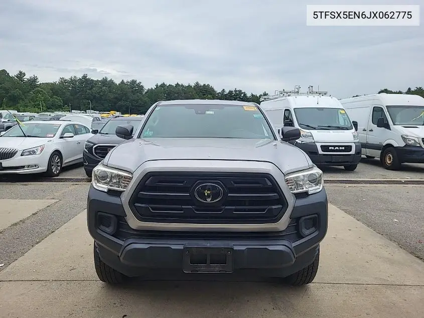 2018 Toyota Tacoma Access Cab/Sr/Sr5 VIN: 5TFSX5EN6JX062775 Lot: 42666688