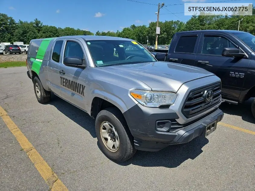 2018 Toyota Tacoma Access Cab/Sr/Sr5 VIN: 5TFSX5EN6JX062775 Lot: 42666688