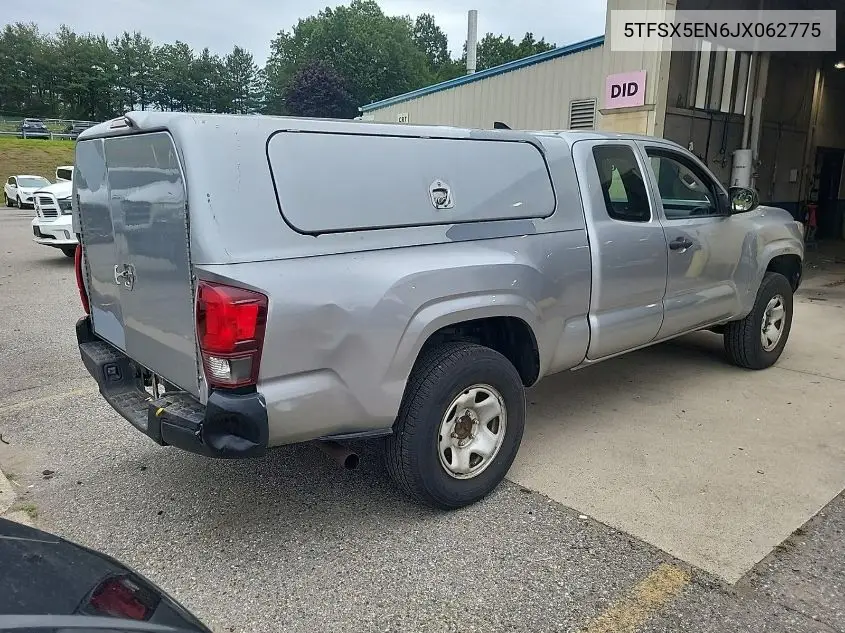 2018 Toyota Tacoma Access Cab/Sr/Sr5 VIN: 5TFSX5EN6JX062775 Lot: 42666688