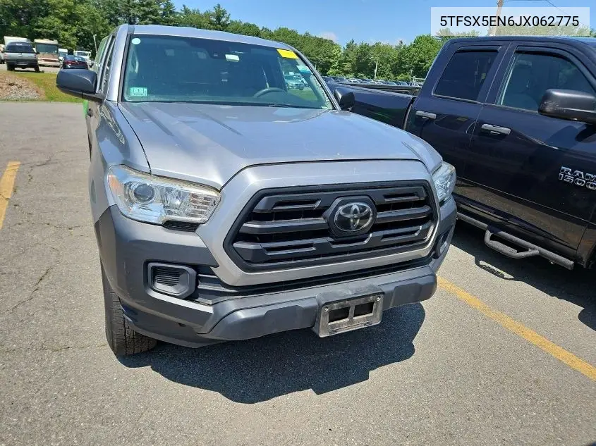 2018 Toyota Tacoma Access Cab/Sr/Sr5 VIN: 5TFSX5EN6JX062775 Lot: 42666688