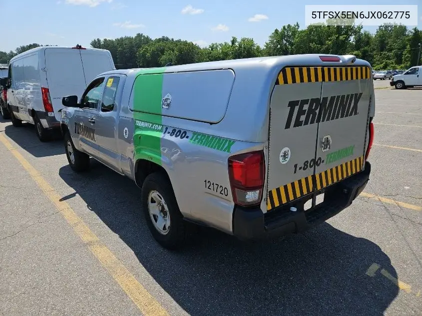 2018 Toyota Tacoma Access Cab/Sr/Sr5 VIN: 5TFSX5EN6JX062775 Lot: 42666688