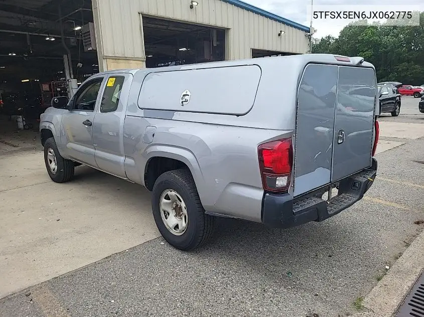 2018 Toyota Tacoma Access Cab/Sr/Sr5 VIN: 5TFSX5EN6JX062775 Lot: 42666688