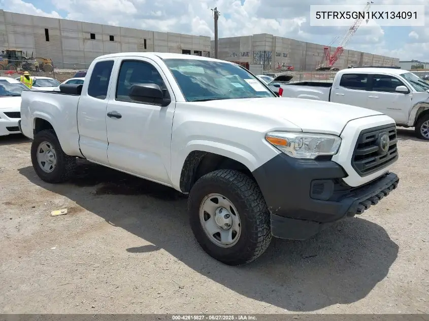 2019 Toyota Tacoma Sr VIN: 5TFRX5GN1KX134091 Lot: 42615827