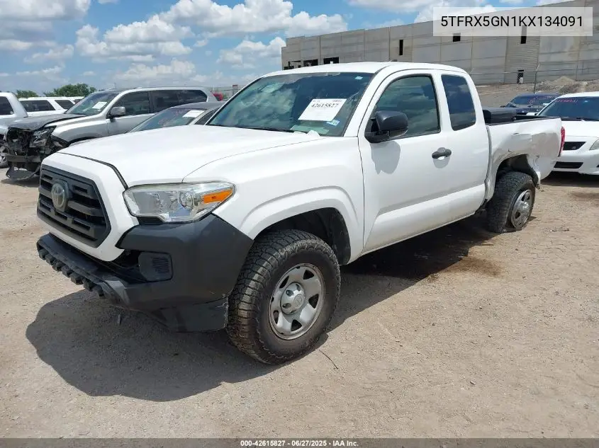 2019 Toyota Tacoma Sr VIN: 5TFRX5GN1KX134091 Lot: 42615827