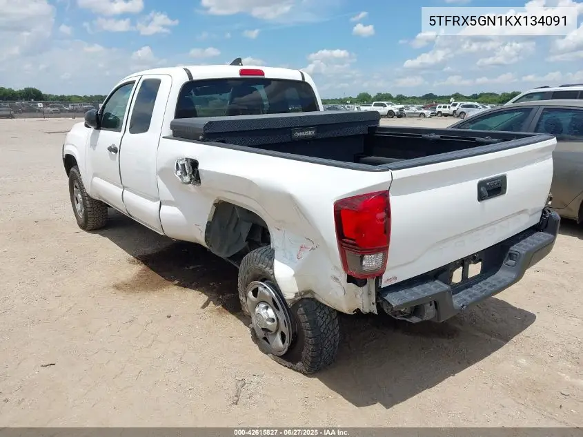 2019 Toyota Tacoma Sr VIN: 5TFRX5GN1KX134091 Lot: 42615827