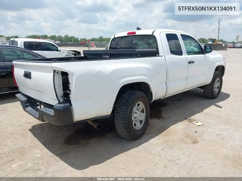 2019 Toyota Tacoma Sr VIN: 5TFRX5GN1KX134091 Lot: 42615827