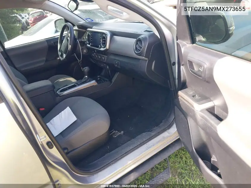 2021 Toyota Tacoma Sr5 V6 VIN: 5TFCZ5AN9MX273655 Lot: 41937980