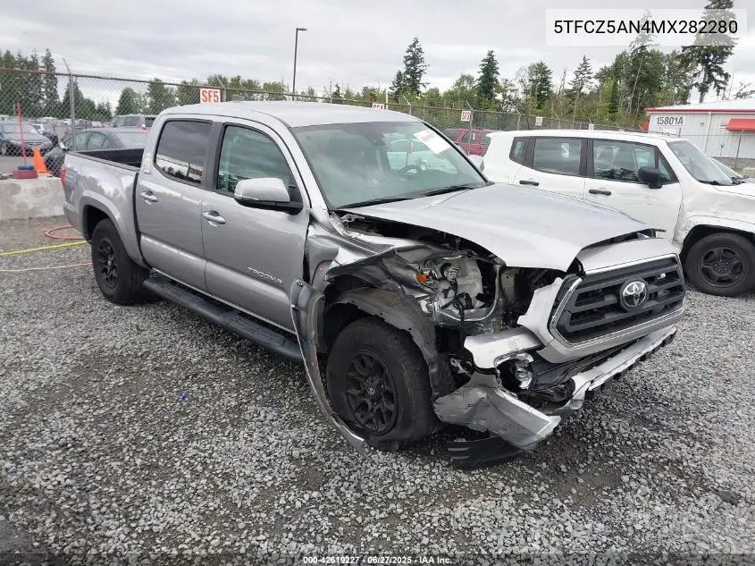 2021 Toyota Tacoma Sr5 V6 VIN: 5TFCZ5AN4MX282280 Lot: 42619227