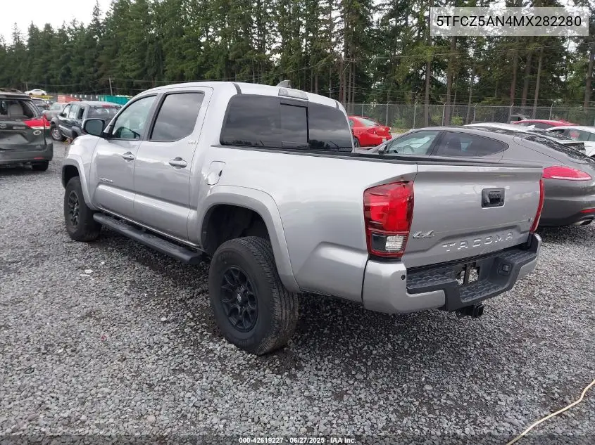 2021 Toyota Tacoma Sr5 V6 VIN: 5TFCZ5AN4MX282280 Lot: 42619227