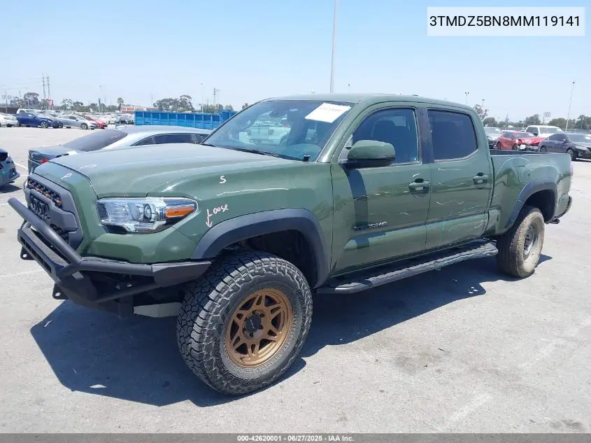 2021 Toyota Tacoma Trd Off-Road VIN: 3TMDZ5BN8MM119141 Lot: 42620001