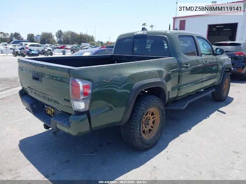 2021 Toyota Tacoma Trd Off-Road VIN: 3TMDZ5BN8MM119141 Lot: 42620001