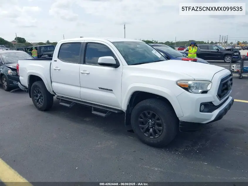 2021 Toyota Tacoma Sr5 V6 VIN: 5TFAZ5CNXMX099535 Lot: 42624448