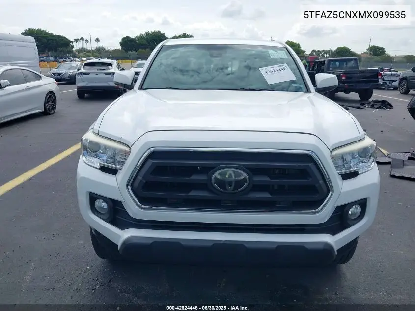 2021 Toyota Tacoma Sr5 V6 VIN: 5TFAZ5CNXMX099535 Lot: 42624448