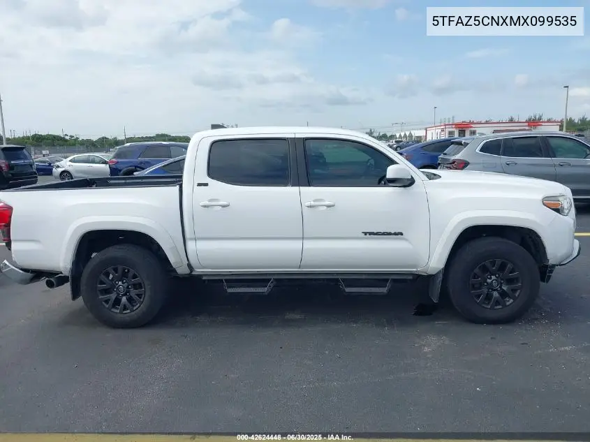 2021 Toyota Tacoma Sr5 V6 VIN: 5TFAZ5CNXMX099535 Lot: 42624448