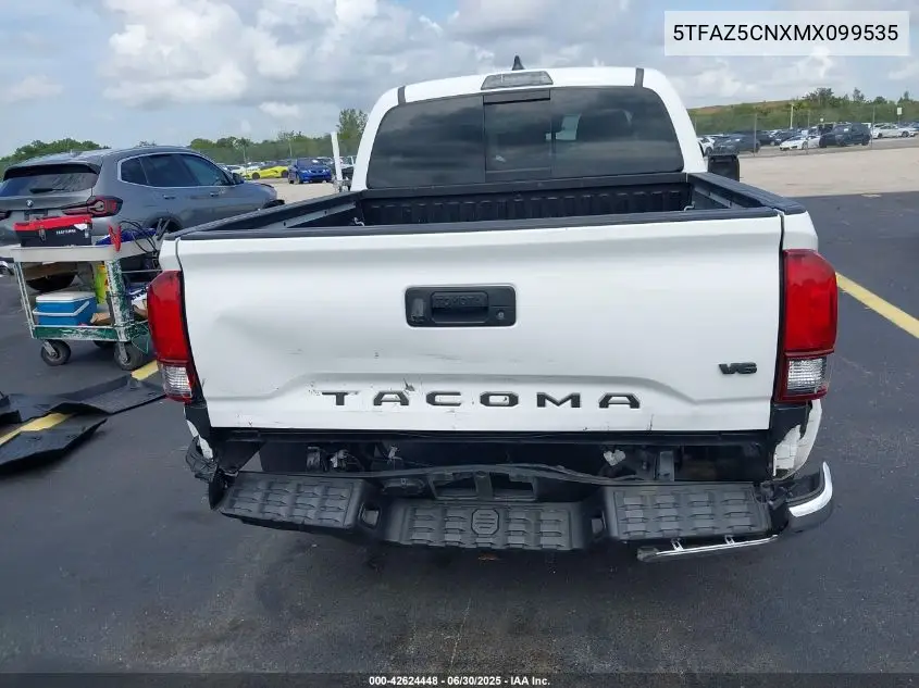 2021 Toyota Tacoma Sr5 V6 VIN: 5TFAZ5CNXMX099535 Lot: 42624448