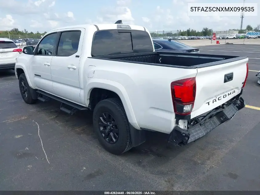 2021 Toyota Tacoma Sr5 V6 VIN: 5TFAZ5CNXMX099535 Lot: 42624448