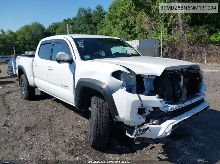 2022 Toyota Tacoma Trd Off Road VIN: 3TMDZ5BN6NM131094 Lot: 42584140