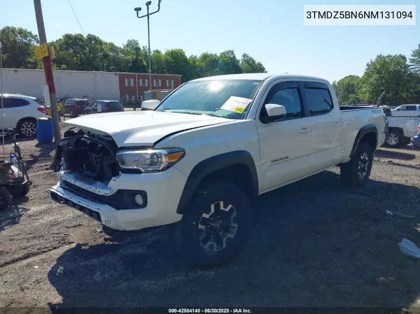 2022 Toyota Tacoma Trd Off Road VIN: 3TMDZ5BN6NM131094 Lot: 42584140