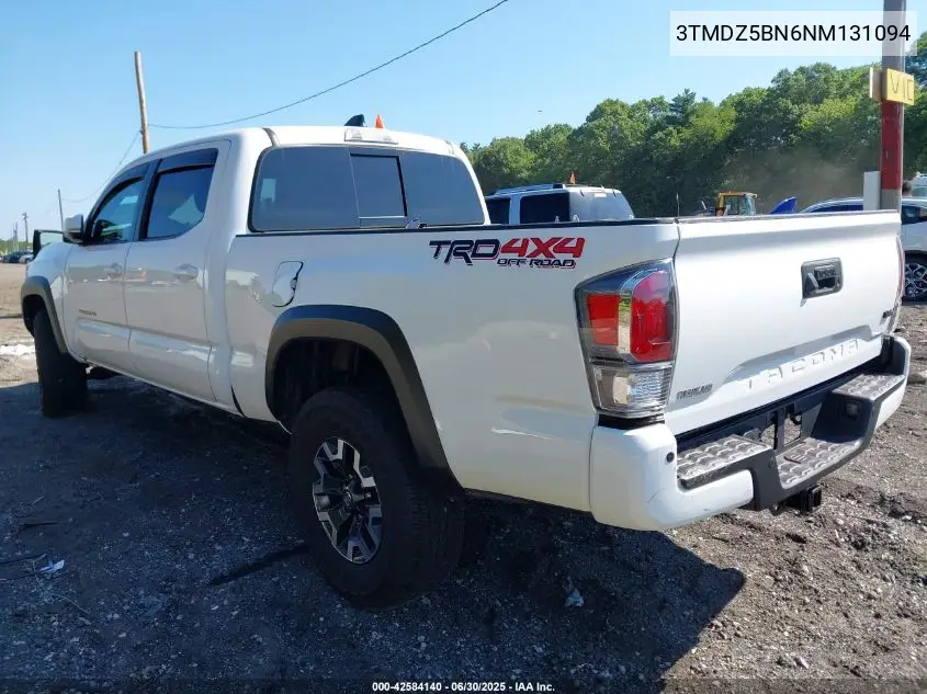 2022 Toyota Tacoma Trd Off Road VIN: 3TMDZ5BN6NM131094 Lot: 42584140