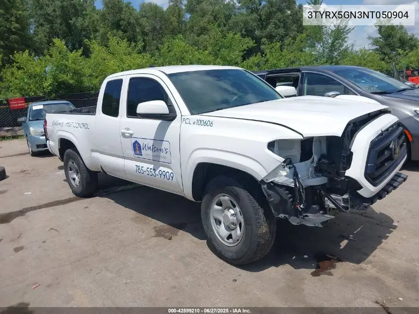 2022 Toyota Tacoma Sr VIN: 3TYRX5GN3NT050904 Lot: 42599210