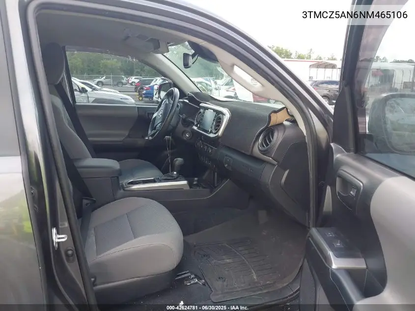 2022 Toyota Tacoma Sr5 V6 VIN: 3TMCZ5AN6NM465106 Lot: 42624781