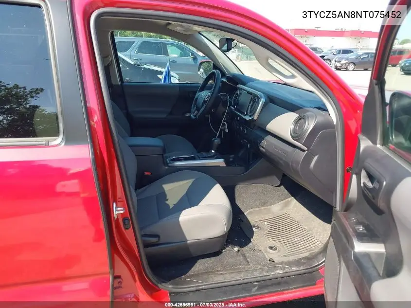 2022 Toyota Tacoma Sr5 V6 VIN: 3TYCZ5AN8NT075452 Lot: 42656951