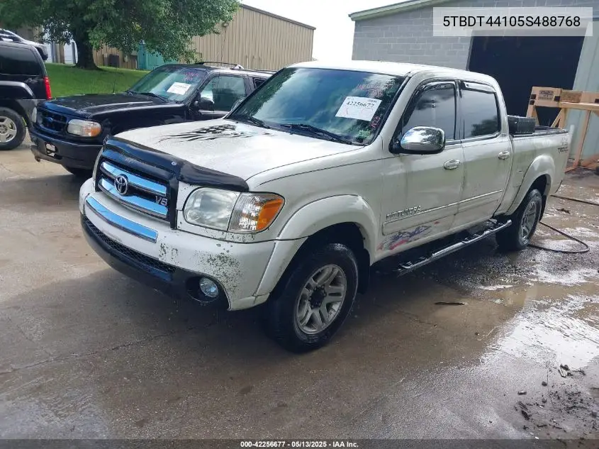 2005 Toyota Tundra Sr5 V8 VIN: 5TBDT44105S488768 Lot: 42256677
