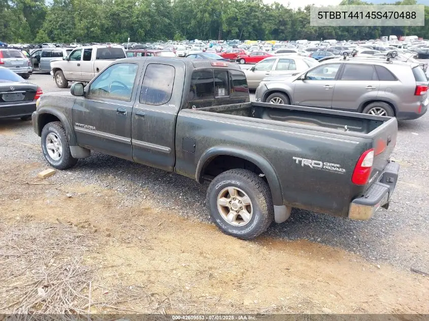 2005 Toyota Tundra Access Cab Sr5 VIN: 5TBBT44145S470488 Lot: 42609553
