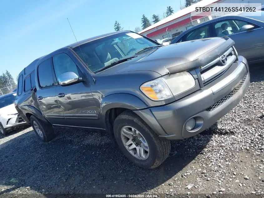 2006 Toyota Tundra Sr5 V8 VIN: 5TBDT44126S541262 Lot: 41952485