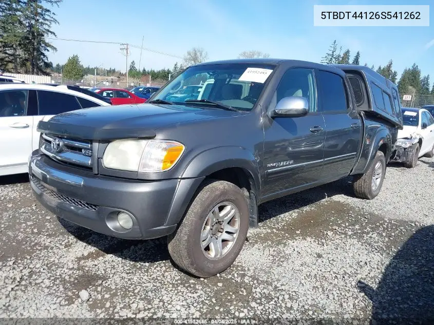 2006 Toyota Tundra Sr5 V8 VIN: 5TBDT44126S541262 Lot: 41952485