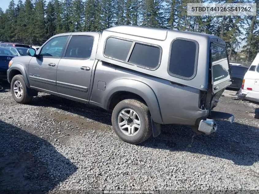2006 Toyota Tundra Sr5 V8 VIN: 5TBDT44126S541262 Lot: 41952485