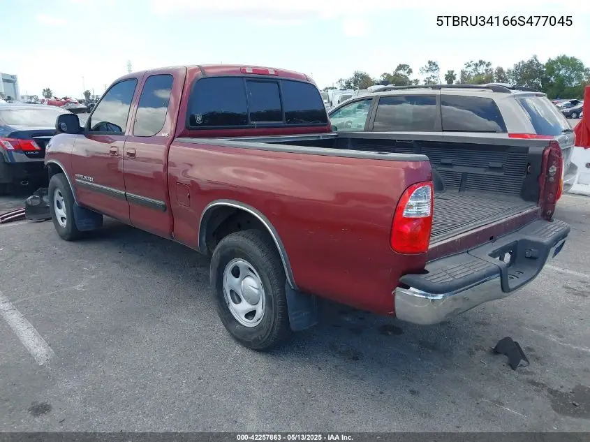 2006 Toyota Tundra Sr5 VIN: 5TBRU34166S477045 Lot: 42257863