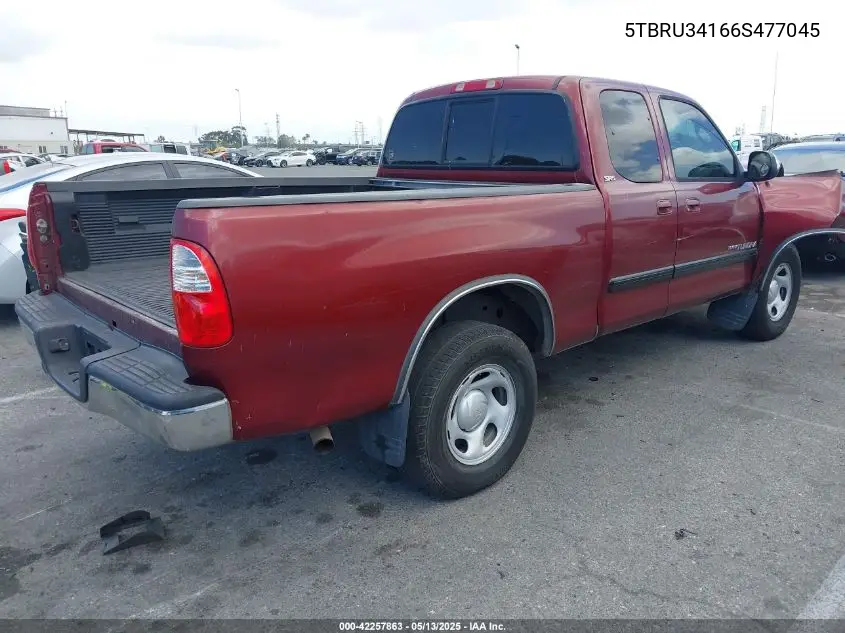 2006 Toyota Tundra Sr5 VIN: 5TBRU34166S477045 Lot: 42257863