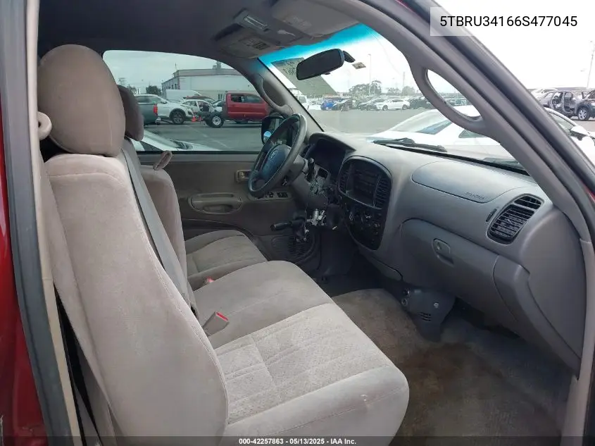 2006 Toyota Tundra Sr5 VIN: 5TBRU34166S477045 Lot: 42257863