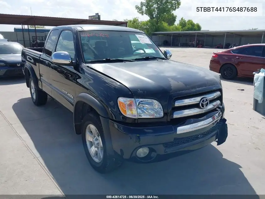 2006 Toyota Tundra Sr5 V8 VIN: 5TBBT44176S487688 Lot: 42614725