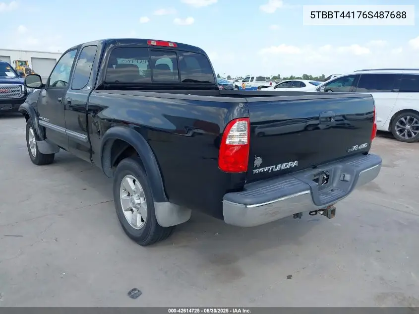 2006 Toyota Tundra Sr5 V8 VIN: 5TBBT44176S487688 Lot: 42614725