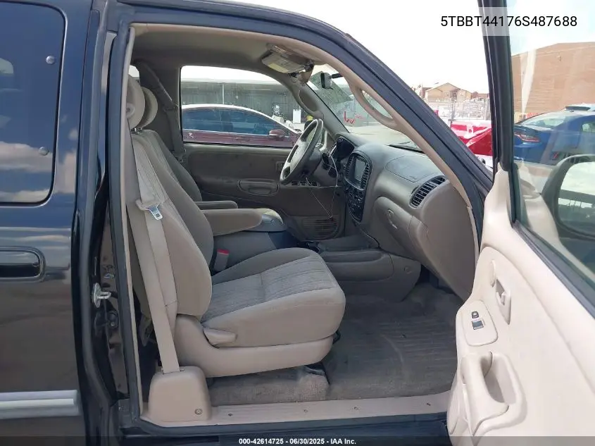 2006 Toyota Tundra Sr5 V8 VIN: 5TBBT44176S487688 Lot: 42614725