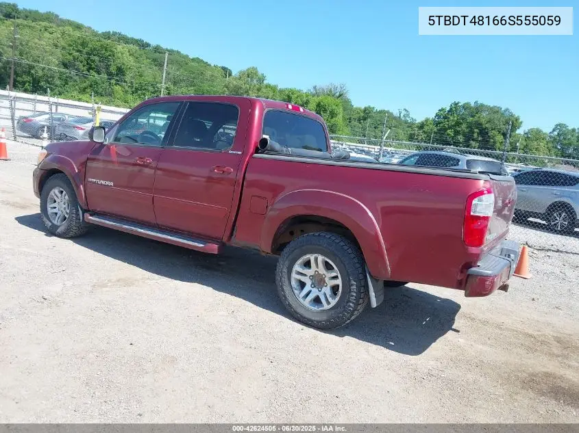 2006 Toyota Tundra Limited V8 VIN: 5TBDT48166S555059 Lot: 42624505