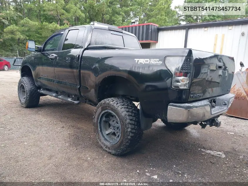 2007 Toyota Tundra Sr5 4.7L V8 VIN: 5TBBT54147S457734 Lot: 42623178